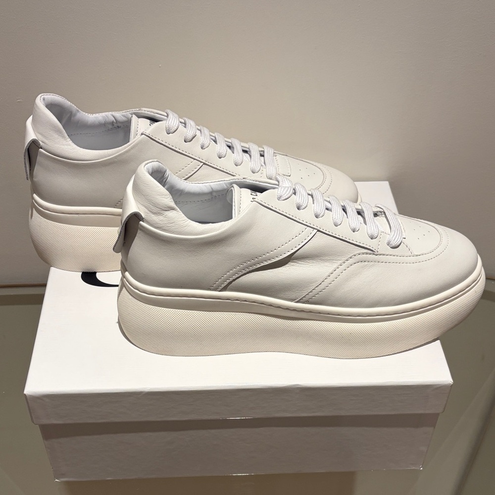 White Leather Sneakers